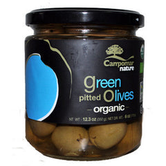 CAMPOMAR NATURE ORGANIC GREEN PITTED OLIVES