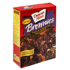 DUNCAN HINES BROWNIE MIX TRIPLE CHOCOLATE DECADENCE