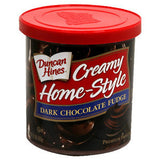 DUNCAN HINES CREAMY HOME STYLE DARK CHOCOLATE FUDGE PREMIUM FROSTING