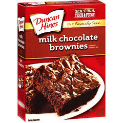 DUNCAN HINES MILK CHOCOLATE BROWNIES - FAMILY SIZE