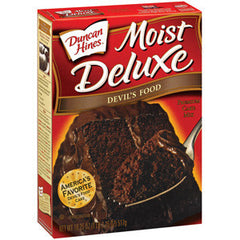 DUNCAN HINES MOIST DELUXE DEVILS FOOD CAKE MIX