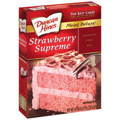 DUNCAN HINES MOIST DELUXE STRAWBERRY SUPREME CAKE MIX