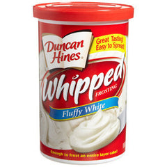 DUNCAN HINES WHIPPED FLUFFY WHITE FROSTED