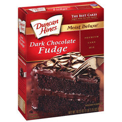 DUNCAN HINES DARK CHOCOLATE FUDGE CAKE MIX