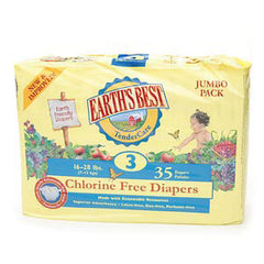 EARTH'S BEST CHLORINE FREE DIAPERS # 3