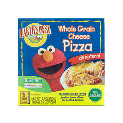 EARTH'S BEST 70% ORGANIC WHOLE GRAIN CHEESE PIZZA-SESAME STREET