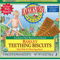 EARTH'S BEST ORGANIC BARLEY TEETHING BISCUIT