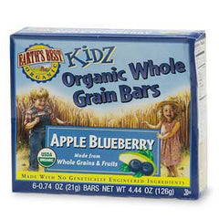 EARTH'S BEST ORGANIC GRAIN BARS APPLE BLUEBERRY