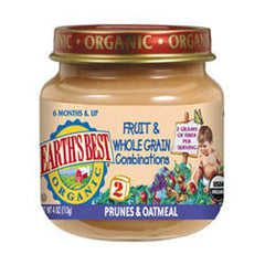 EARTH'S BEST ORGANIC PRUNE & OATMEAL - BABY FOOD