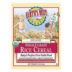 EARTH'S BEST ORGANIC WHOLE GRAIN RICE CEREAL