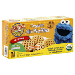 EARTH'S BEST ORGANIC MINI WAFFLES HOMESTYLE - SESAME STREET