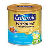 ENFAMIL PROSOBEE FOR SENSITIVE TUMMY SOY INFANT FORMULA