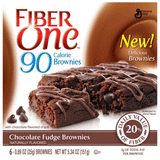 FIBER ONE 90 CALORIE CHOCOLATE FUDGE BROWNIES