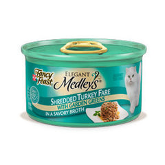 FANCY FEAST    MEDLEYS SHREDDED TURKEY FARE WITH GARDEN GREENS