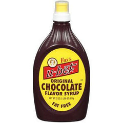 FOX'S U-BET ORIGINAL CHOCOLATE FLAVOR SYRUP FAT FREE