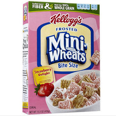 KELLOGG'S FROSTED MINI WHEATS BITE SIZE STRAWBERRY DELIGHT