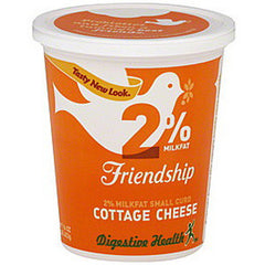 FRIENDSHIP 0% MILKFAT FAT FREE COTTAGE CHEESE SMALL CURD