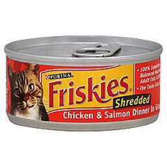 FRISKIES SHREDDED CHICKEN & SALMON DINNER IN SAUCE