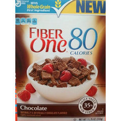 GENERAL MILLS FIBER ONE 80 CALORIES CHOCOLATE FLAVOR CEREAL