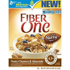 GENERAL MILLS FIBER ONE CLUSTER & ALMOND CEREAL