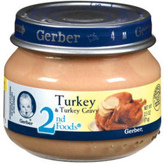 GERBER 2ND FOOD TURKEY & TURKLEY GRAVY