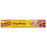 GLAD  CLING WRAP BPA- FREE CLEAR PLASTIC WRAP  100 SQ