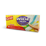 GLAD STORAGE EXTRA WIDE SEAL -  QUART SIZE