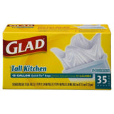 GLAD TALL KITCHEN QUICK-TIE BAGS - 13 GALLONS