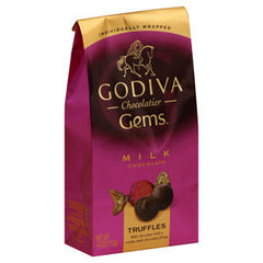 GODIVA CHOCOLATIR MILK CHOCOLATE TRUFFLES WITH A CREAMY MILK CHOCOLATE