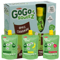 GOGO SQUEEZ APPLE CINNAMON APPLESAUCE ON THE GO