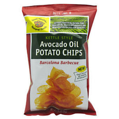 GOOD HEALTH NATURAL FOODS AVOCADO OIL POTATO CHIPS BARCELONA BARBECUE