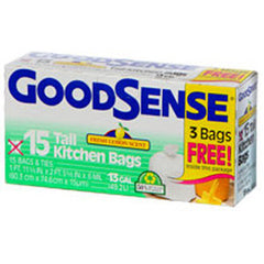 GOODSENSE BLUE RECYCLING LARGE TRASH BAGS - 30 GALLONS