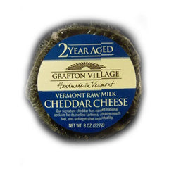 GRAFTON 2 YEAR CHEDDAR VERMONT  RAW COW MILK      PASTEURIZE COWS MILK