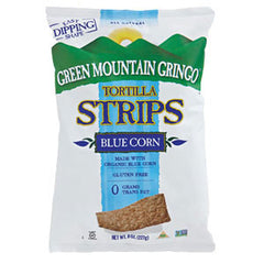 GREEN MOUNTAIN  GRINGO ORGANIC BLUE CORN TORTILLA STRIPS