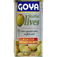 GOYA STUFFED OLIVES WITH MINCED SMOKED SALMON