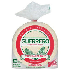 GUERRERO WHITE CORN TORTILLAS 6 INCHES