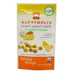 HAPPY MELTS ORGANIC YOGURT SNACKS BANANA MANGO FOR BABIES & TODDLERS