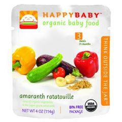 HAPPYBABY #3 ORGANIC AMARANTH RATATOUILLE BABY FOOD