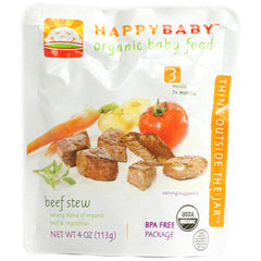 HAPPYBABY #3 ORGANIC BEEF STEW BABY FOOD