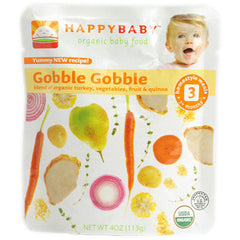 HAPPYBABY #3 ORGANIC GOBBLE GOBBLE BABY FOOD