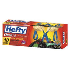 HEFTY CINCH LARGE TRASH BAGS EXTRA STRONG -30 GALLONS