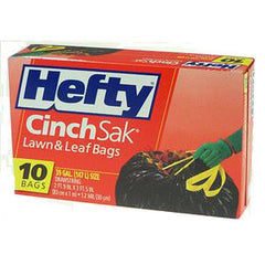 HEFTY CINCH LAWN & LEAF BAGS - 39 GALLONS