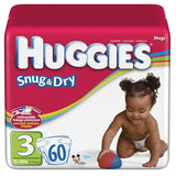 HUGGIES MEGA PACK #3 SNUG & DRY DIAPERS