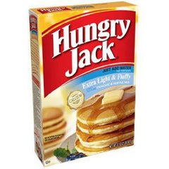 HUNGRY JACK COMPLETE EXTRA LIGHT AND FLUFFY PANCAKE AND WAFFLE MIX