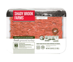 SHADY BROOK FARMS ITALIAN STYLE SEASONED GROUND TURKEY