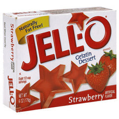 JELLO STRAWBERRY GELATIN DESSERT