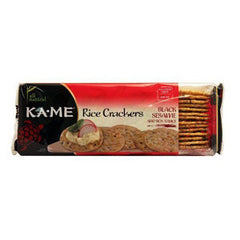 KA-ME BLACK SESAME SOY SAUCE RICE CRACKERS