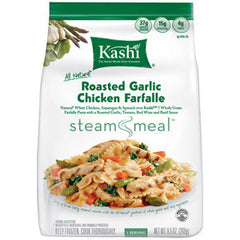 KASHI ROASTED GARLIC CHICKEN FARFALLE STEAM MEAL - ALL NATURAL