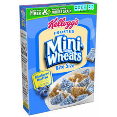 KELLOGG'S FROSTED MINI WHEATS BITE SIZE BLUEBERRY MUFFIN