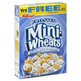 KELLOGG'S FROSTED MINI WHEAT BLUEBERRY MUFFIN CEREAL